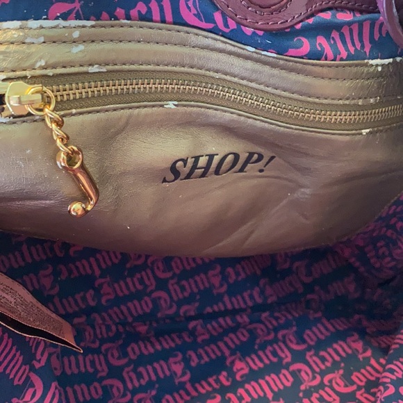 Vintage juicy couture tote bag handbag lap top bag large New with defects purple - Picture 9 of 9